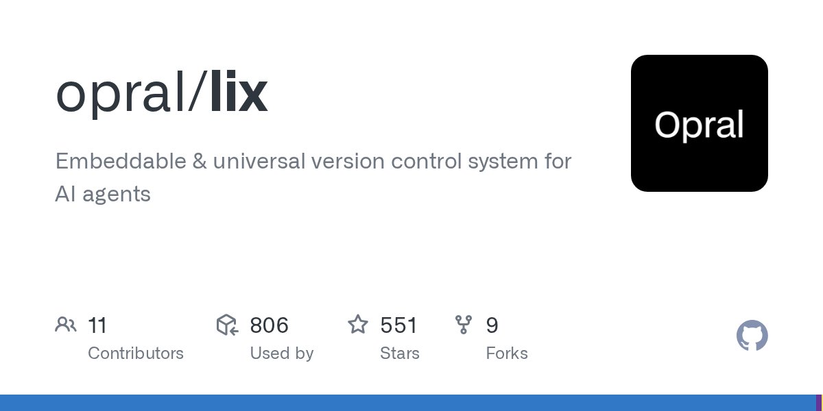 Lix GitHub repository screenshot